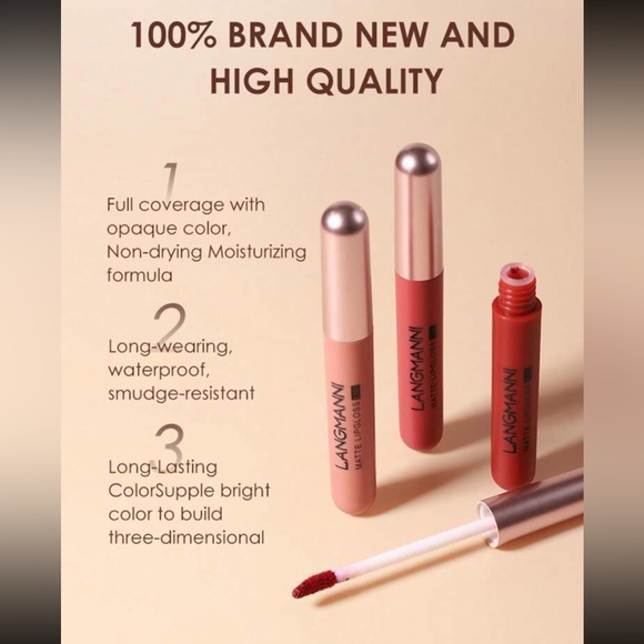 6-color Matte Lipstick Waterproof Set - Picture 3 of 4